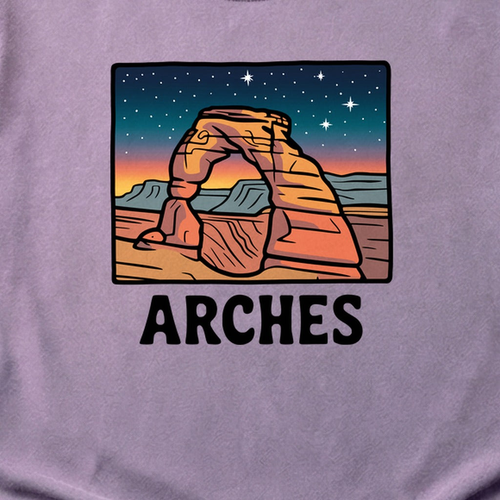 Arches at Night Cotton T-Shirt