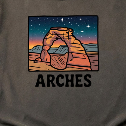 Arches at Night Cotton T-Shirt