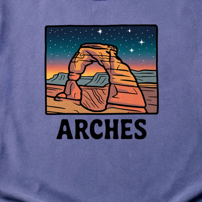 Arches at Night Cotton T-Shirt