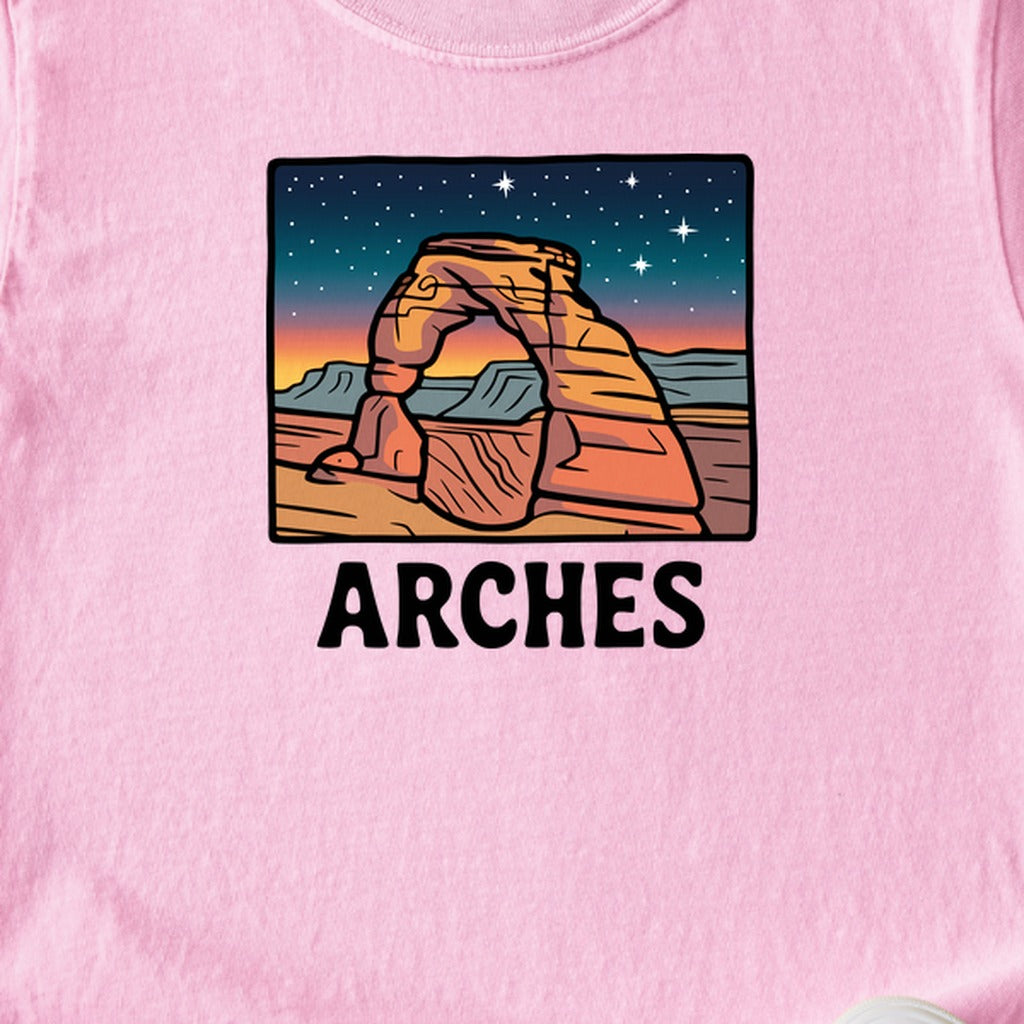 Arches at Night Kids Cotton T-Shirt