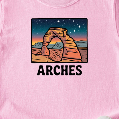 Arches at Night Kids Cotton T-Shirt