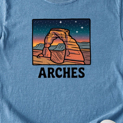 Arches at Night Kids Cotton T-Shirt
