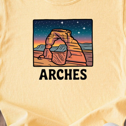 Arches at Night Kids Cotton T-Shirt