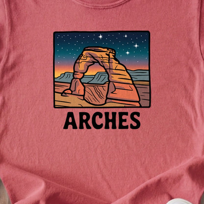 Arches at Night Kids Cotton T-Shirt