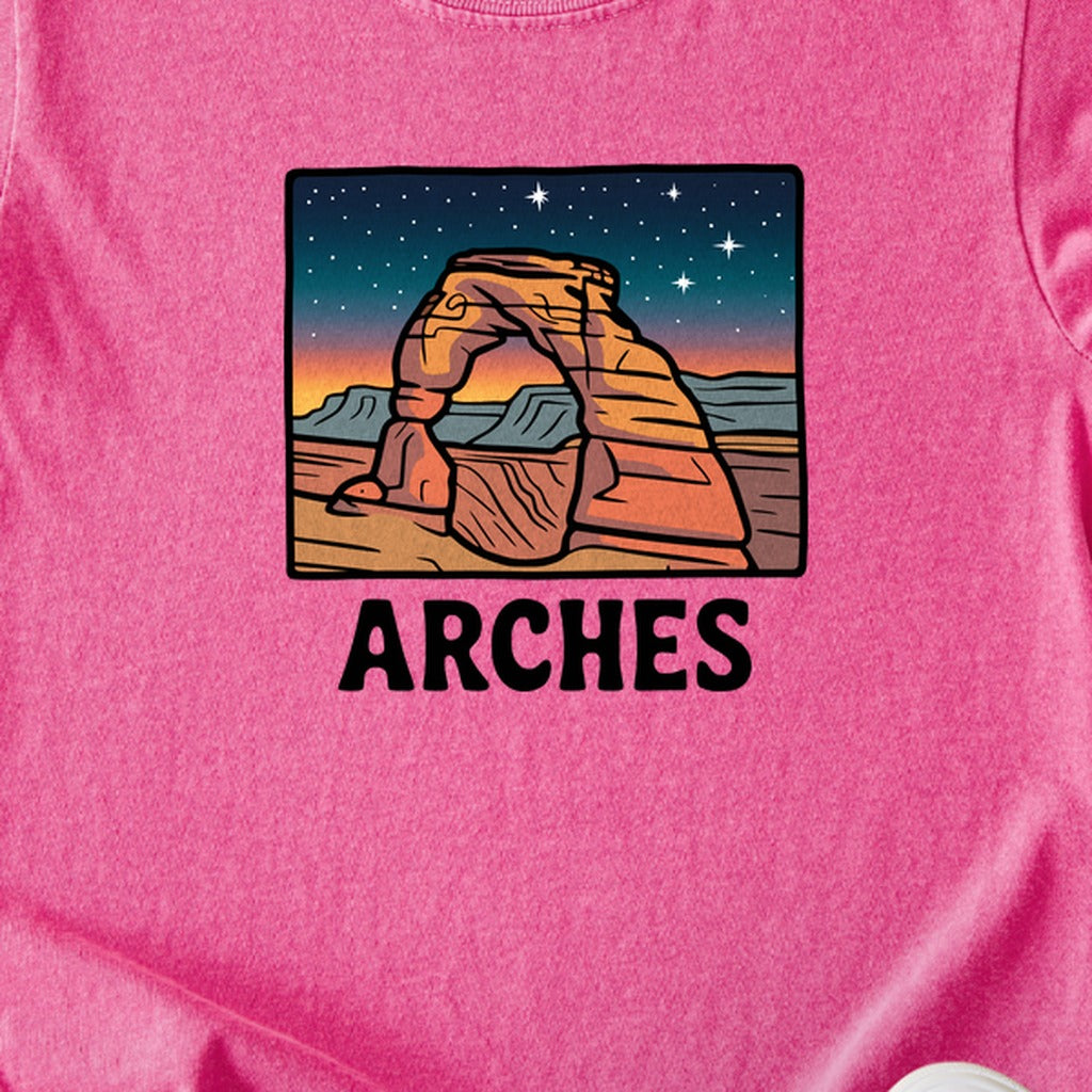 Arches at Night Kids Cotton T-Shirt