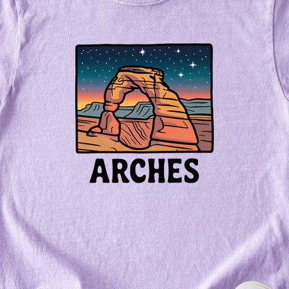 Arches at Night Kids Cotton T-Shirt