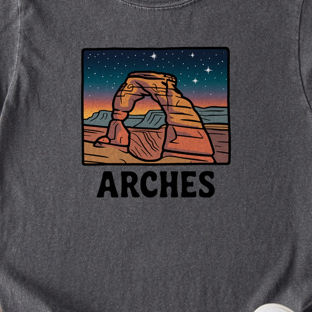 Arches at Night Kids Cotton T-Shirt