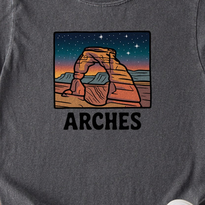 Arches at Night Kids Cotton T-Shirt