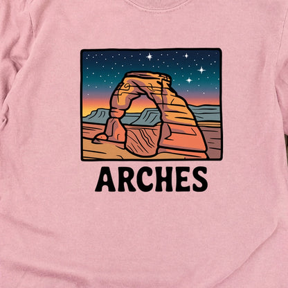 Arches at Night Cotton Long Sleeve