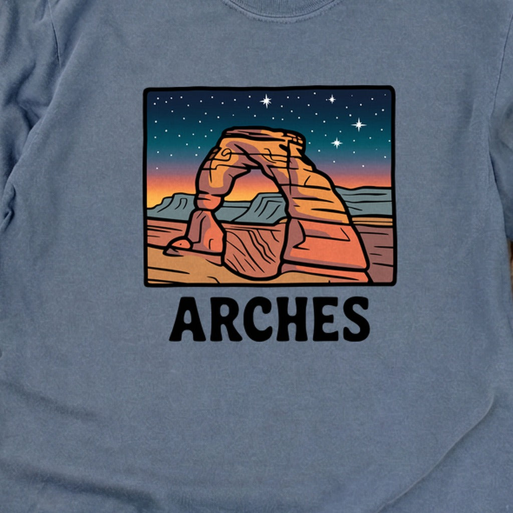 Arches at Night Cotton Long Sleeve