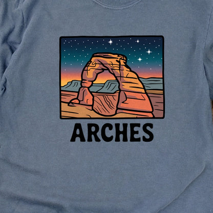 Arches at Night Cotton Long Sleeve