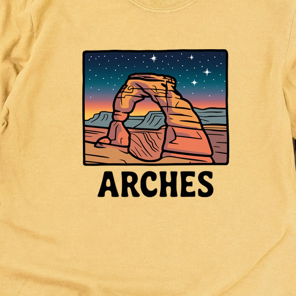Arches at Night Cotton Long Sleeve