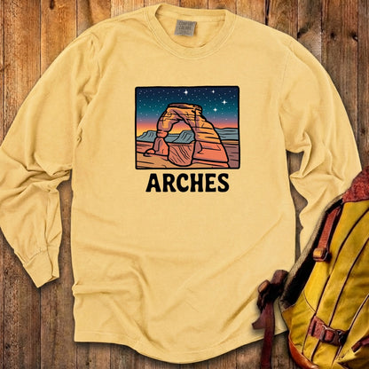 Arches at Night Cotton Long Sleeve