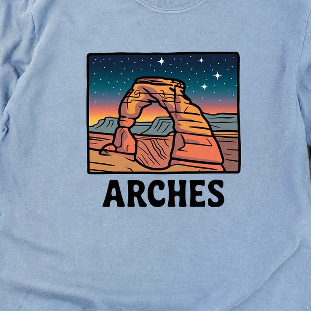 Arches at Night Cotton Long Sleeve