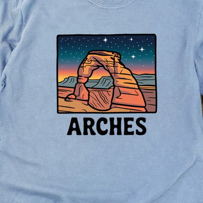 Arches at Night Cotton Long Sleeve