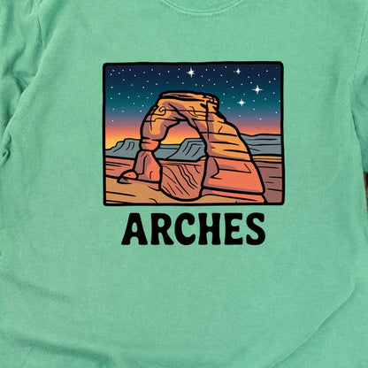 Arches at Night Cotton Long Sleeve