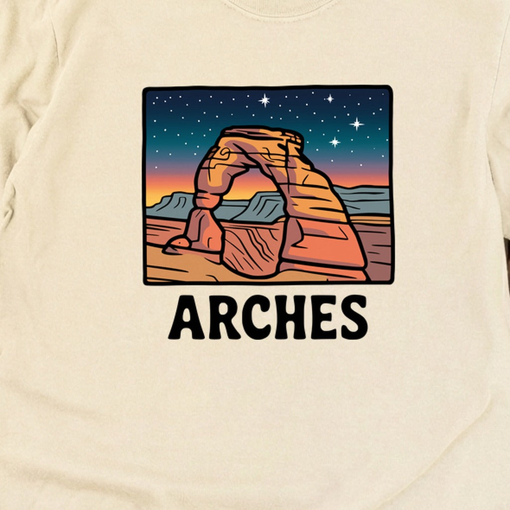 Arches at Night Cotton Long Sleeve
