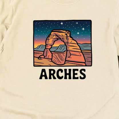 Arches at Night Cotton Long Sleeve