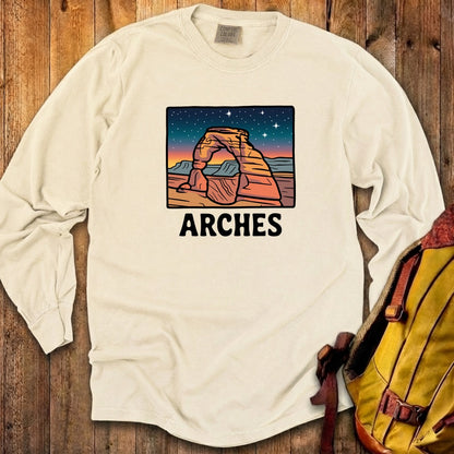 Arches at Night Cotton Long Sleeve