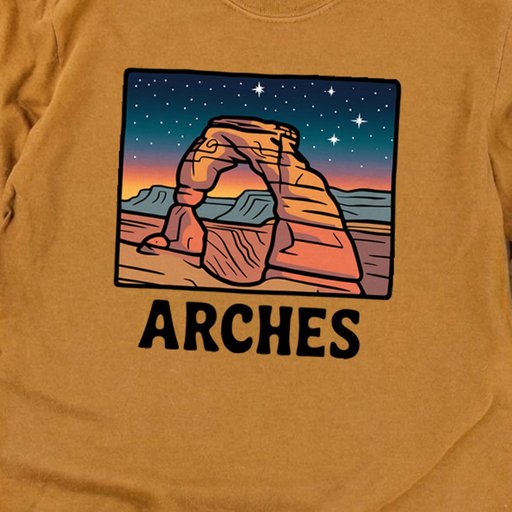 Arches at Night Cotton Long Sleeve