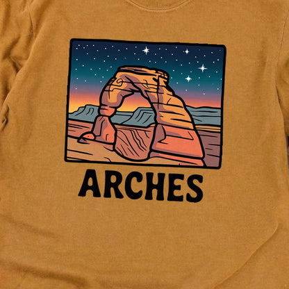 Arches at Night Cotton Long Sleeve
