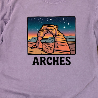Arches at Night Cotton Long Sleeve