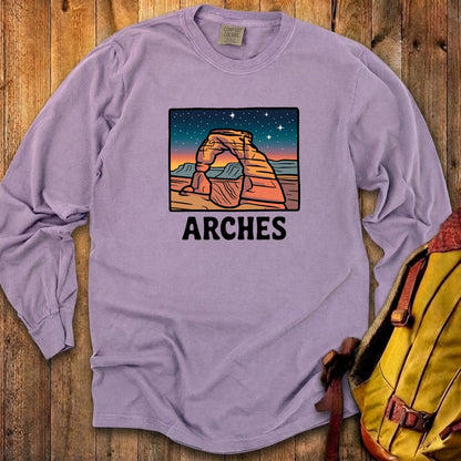 Arches at Night Cotton Long Sleeve