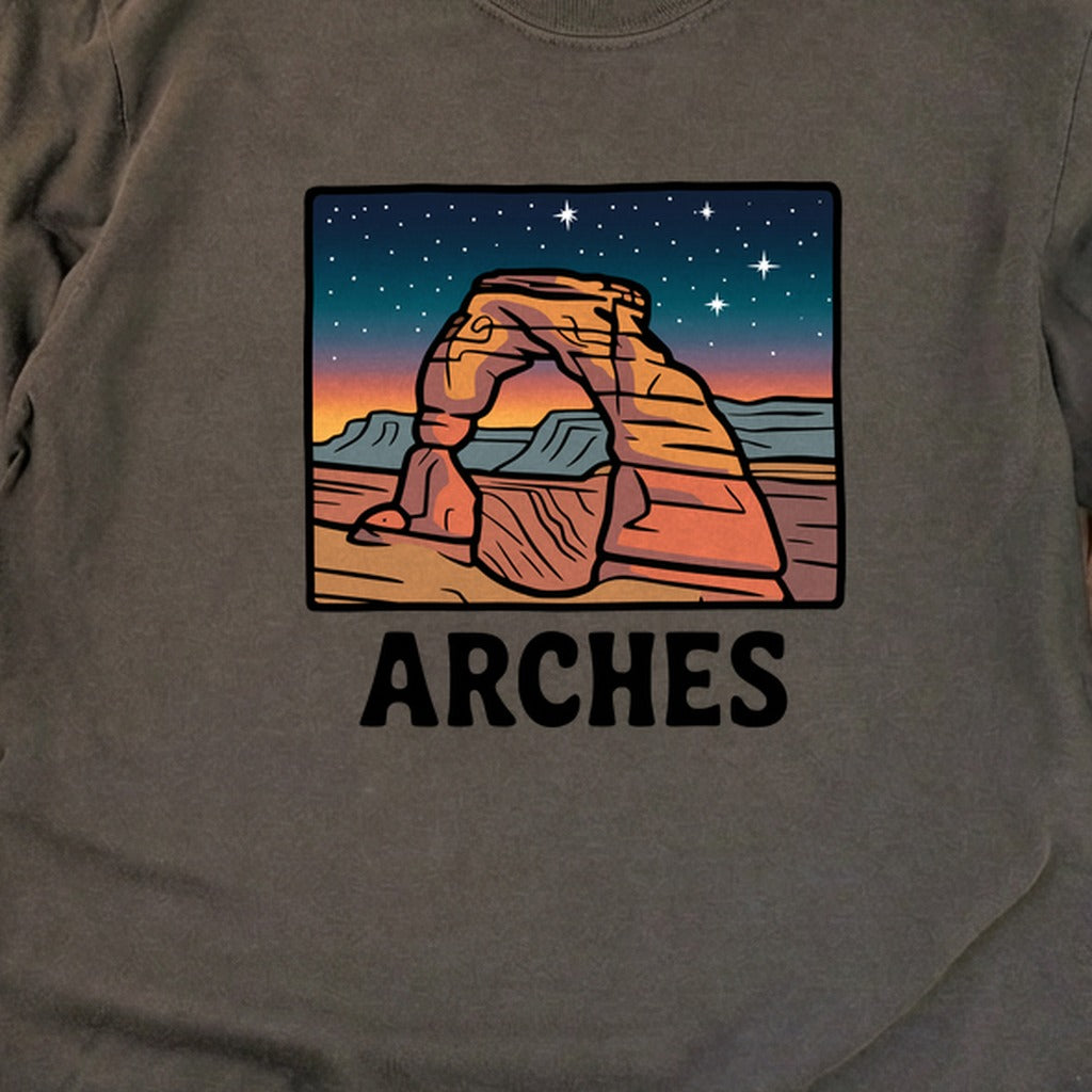 Arches at Night Cotton Long Sleeve