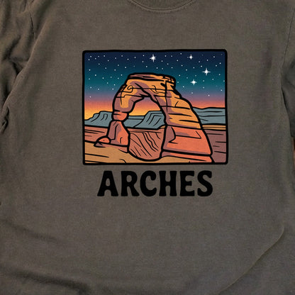 Arches at Night Cotton Long Sleeve