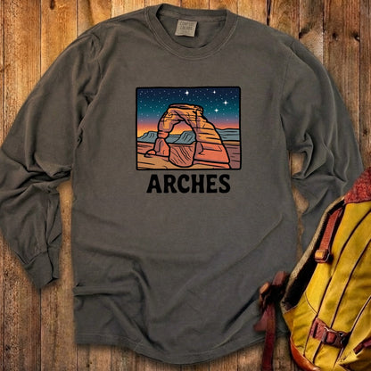 Arches at Night Cotton Long Sleeve