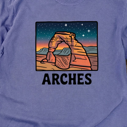 Arches at Night Cotton Long Sleeve