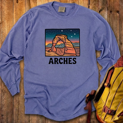 Arches at Night Cotton Long Sleeve