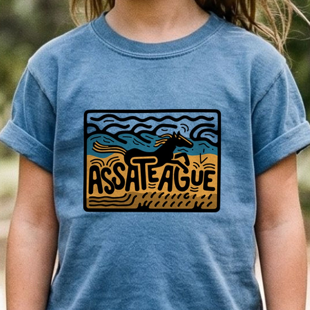 Assateague Island Kids Cotton T-Shirt