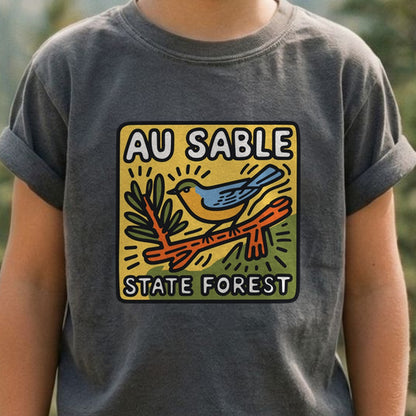 Au Sable State Forest Kids Cotton T-Shirt