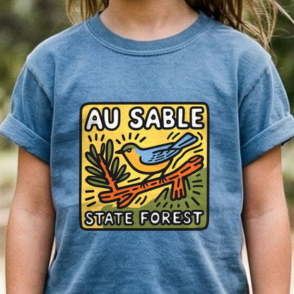 Au Sable State Forest Kids Cotton T-Shirt