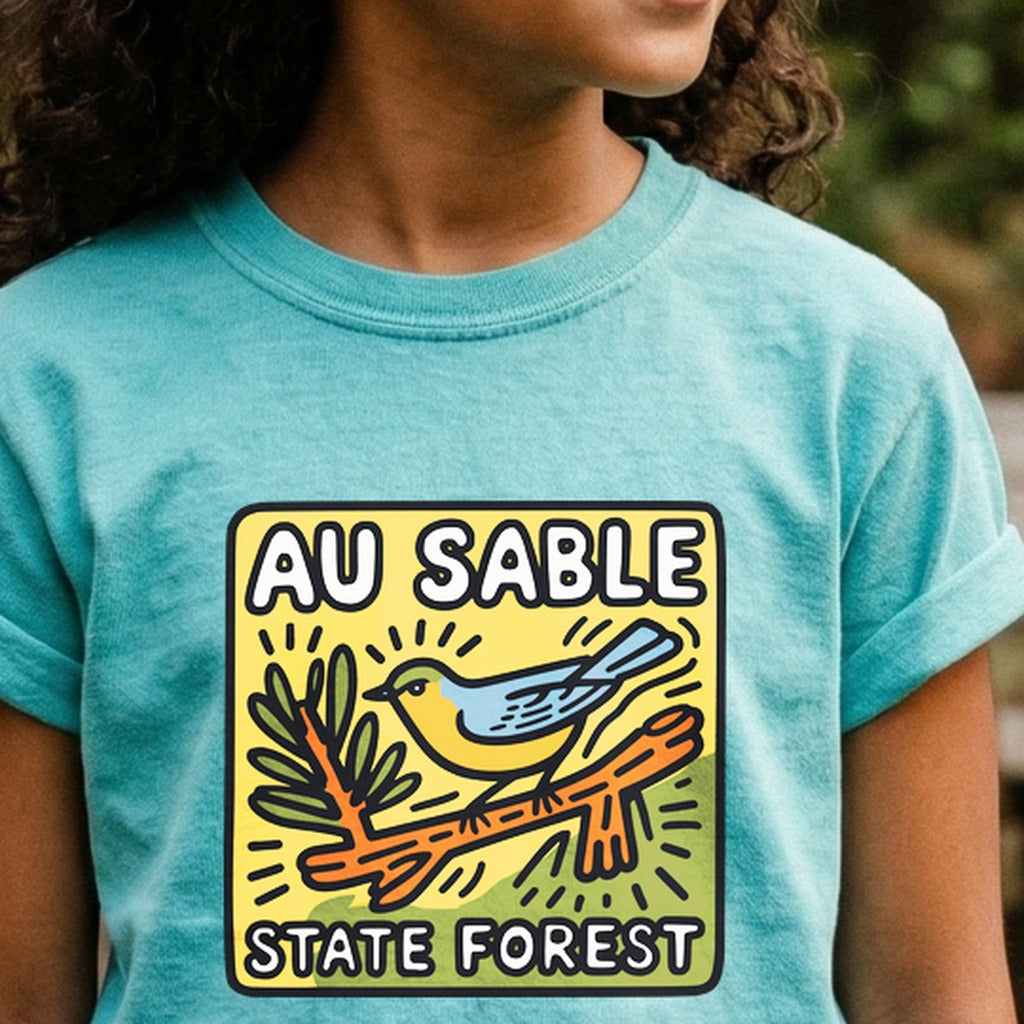 Au Sable State Forest Kids Cotton T-Shirt