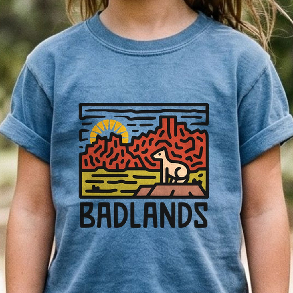 Badlands National Park Kids Cotton T-Shirt