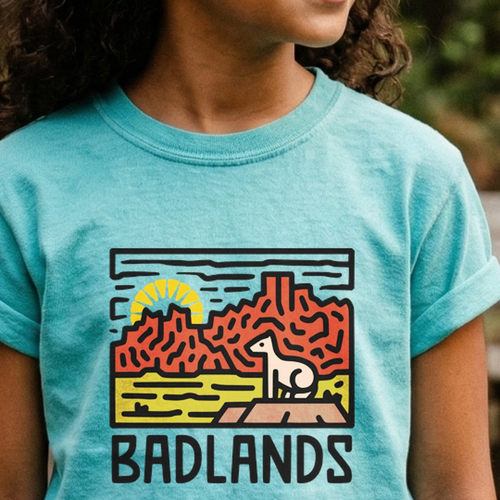 Badlands National Park Kids Cotton T-Shirt