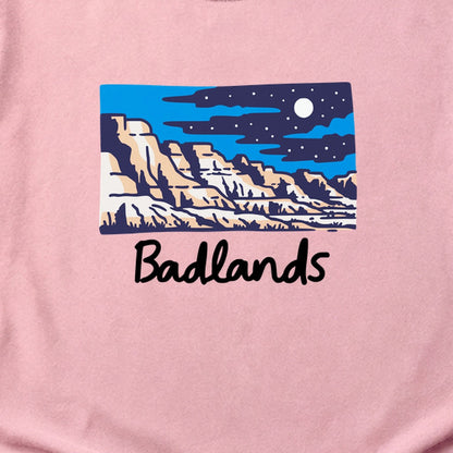Badlands at Night Cotton T-Shirt