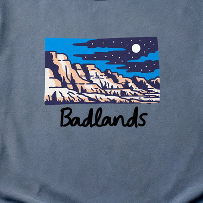 Badlands at Night Cotton T-Shirt