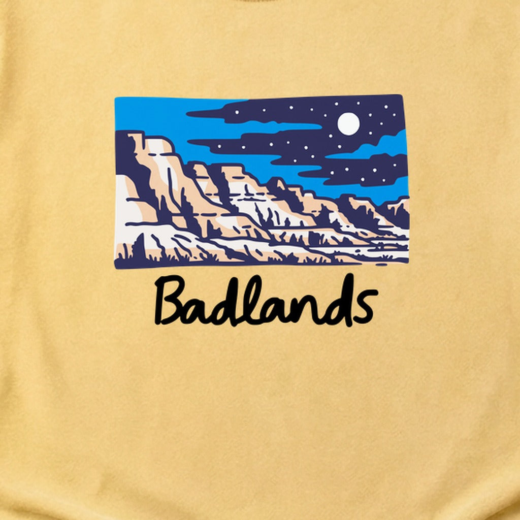 Badlands at Night Cotton T-Shirt