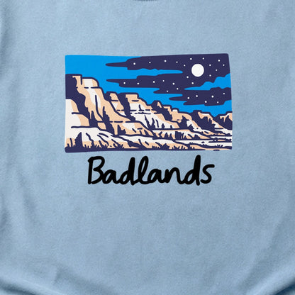 Badlands at Night Cotton T-Shirt