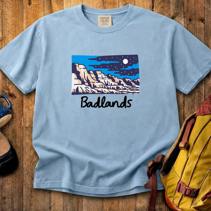 Badlands at Night Cotton T-Shirt