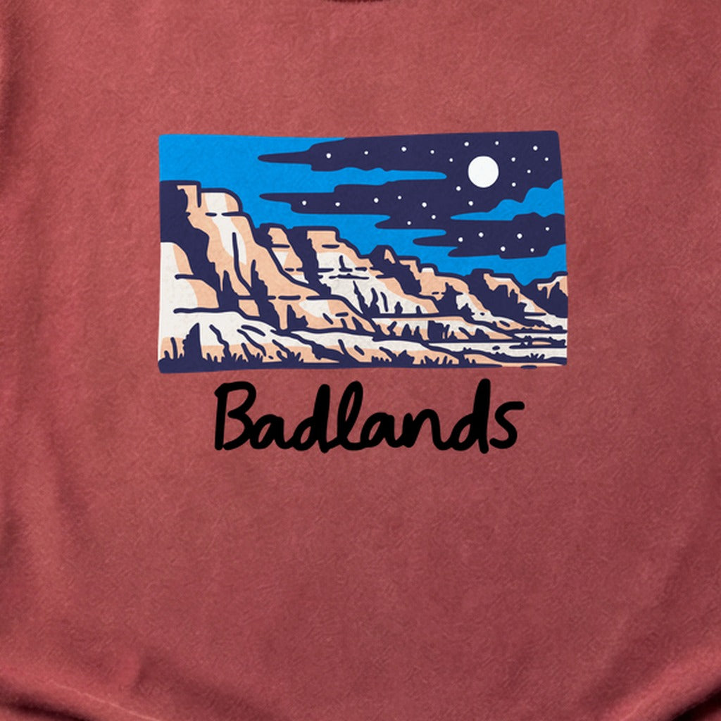 Badlands at Night Cotton T-Shirt