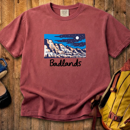 Badlands at Night Cotton T-Shirt