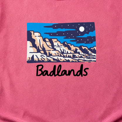 Badlands at Night Cotton T-Shirt