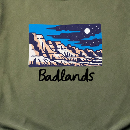 Badlands at Night Cotton T-Shirt