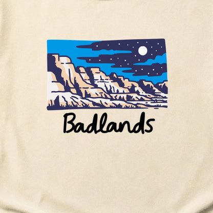 Badlands at Night Cotton T-Shirt
