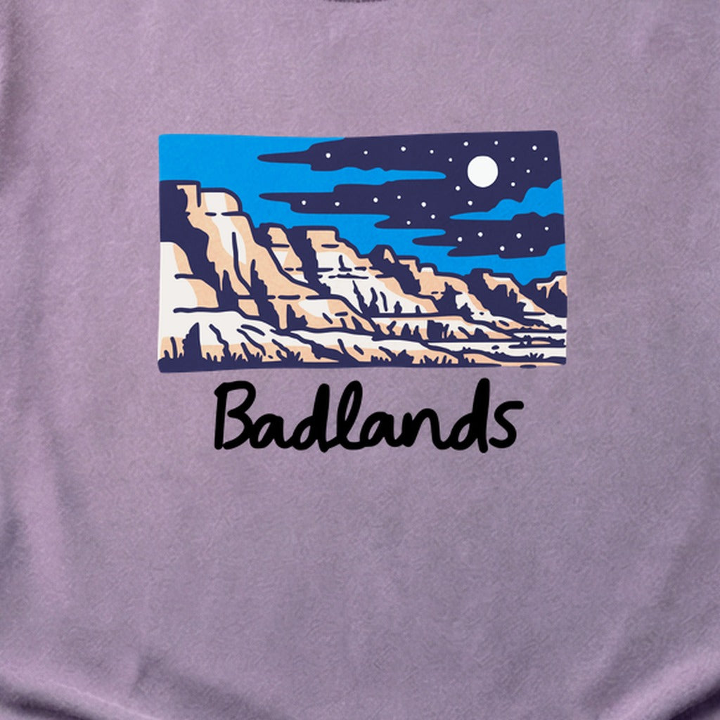Badlands at Night Cotton T-Shirt