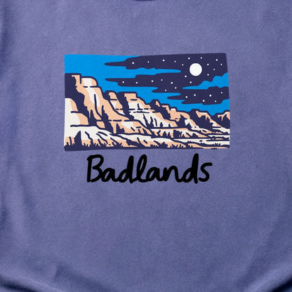 Badlands at Night Cotton T-Shirt